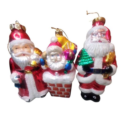 Large Lot of 13 Vintage Glass By Peschka Mouth Blown Hand Blown Christmas Orname - Picture 4 of 13